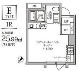 テラス代官山 201 間取り図