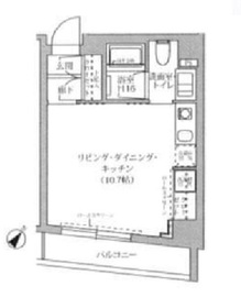 テラス代官山 203 間取り図