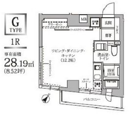テラス代官山 204 間取り図