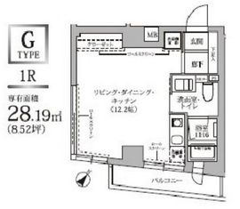 テラス代官山 204 間取り図