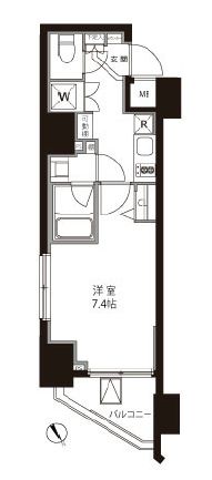 ジェノヴィア新宿御苑グリーンヴェール 4階 間取り図