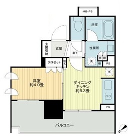 ライオンズアイル渋谷松濤 8階 間取り図