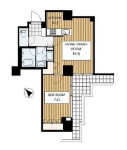 六本木ファーストプラザ 6階 間取り図