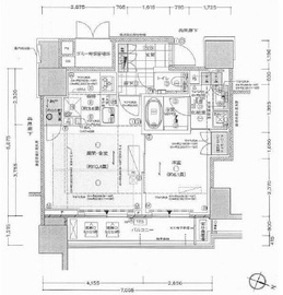 プラウド九段南 8階 間取り図