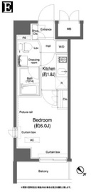 プラウドフラット小石川 208 間取り図