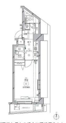 リクレイシア西麻布 2-1302 間取り図