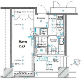 ザ・タワー芝浦 11階 間取り図