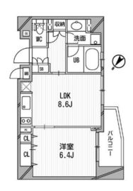 クリオ渋谷ラ・モード 604 間取り図