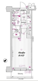 グランド・ガーラ門前仲町 3階 間取り図