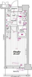 グランド・ガーラ門前仲町 3階 間取り図