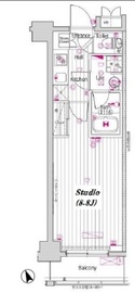 グランド・ガーラ門前仲町 5階 間取り図