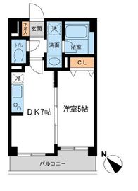 ルクレ初台 304 間取り図