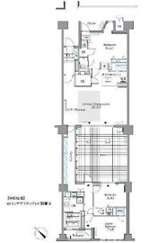 ロイヤルパークス豊洲 206 間取り図