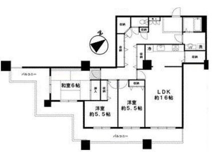 晴海ビュータワー（晴海アイランドトリトンスクエアビュータワー） 43階 間取り図