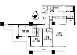 晴海ビュータワー（晴海アイランドトリトンスクエアビュータワー） 43階 間取り図