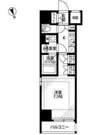 プレール・ドゥーク西浅草 2階 間取り図