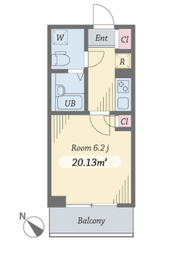 ダイヤモンドタワー西小山 405 間取り図