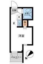 FLEG赤坂 104 間取り図