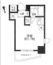 エスコート麻布十番 12階 間取り図