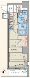 リヴシティ日本橋ネクステシア 2階 間取り図