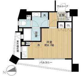 クオリア門前仲町 6階 間取り図