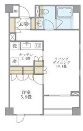 ブリリアイスト代々木上原 108 間取り図