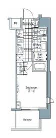 パークハビオ赤坂 308 間取り図