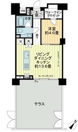 イクサージュ目黒 1階 間取り図