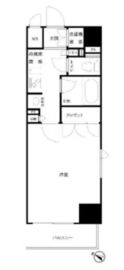 ルーブル東麻布 201 間取り図