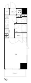 ルーブル東麻布 501 間取り図