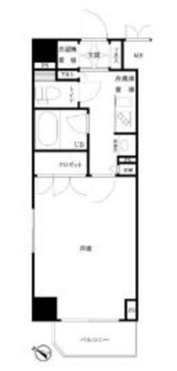 ルーブル東麻布 703 間取り図