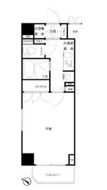 ルーブル東麻布 8階 間取り図