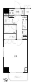 ルーブル東麻布 9階 間取り図