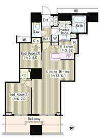 富久クロスコンフォートタワー(Tomihisa Cross)  42階 間取り図