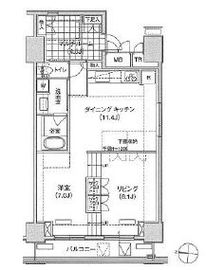 ブリリアイスト東雲キャナルコート 209 間取り図