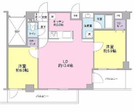 パレステュディオ神楽坂シティタワー 8階 間取り図
