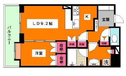 オーベル目黒 3階 間取り図