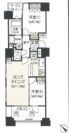 ウェリス銀座二丁目 5階 間取り図