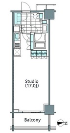 コンフォリア新宿イーストサイドタワー 425 間取り図