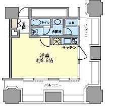 ルネ新宿御苑タワー 406 間取り図