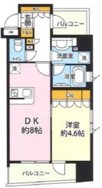 クオリア銀座3丁目 2階 間取り図