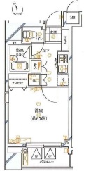 ガリシア銀座イースト 6階 間取り図