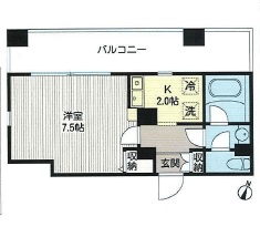 ルボラパン行人坂 405 間取り図