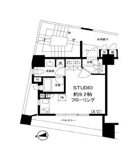 クオリア門前仲町 3階 間取り図