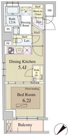 オークスクエア新川 201 間取り図