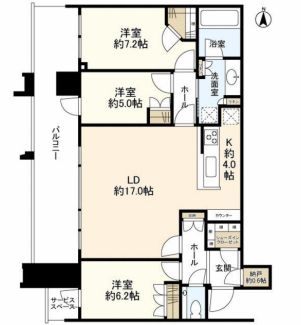 スカイズタワー＆ガーデン 21階 間取り図