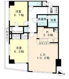 ウヴラージュ広尾 503 間取り図