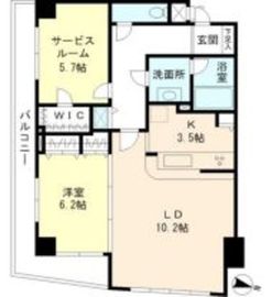 ウヴラージュ広尾 303 間取り図