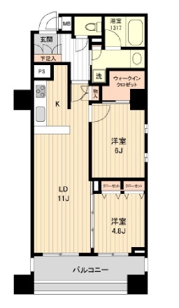 HF銀座レジデンスイースト 1301 間取り図