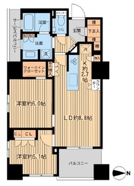 ルネ神田和泉町 6階 間取り図